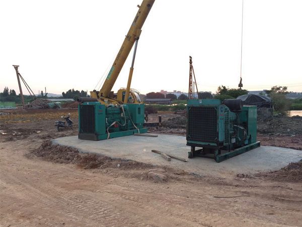 唐山丰润县500kw发电机租赁现场