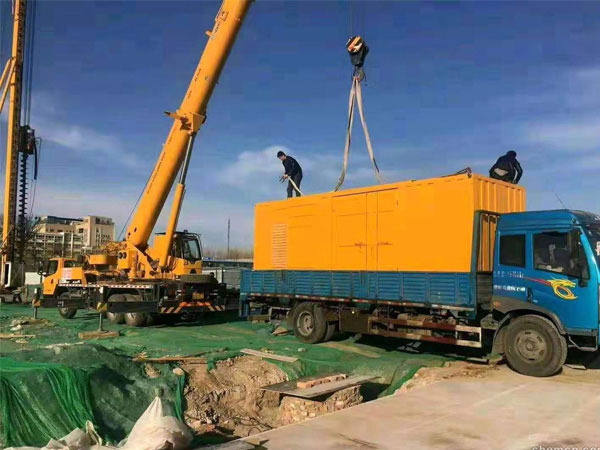 唐山万科工程建设租赁一台大型静音发电